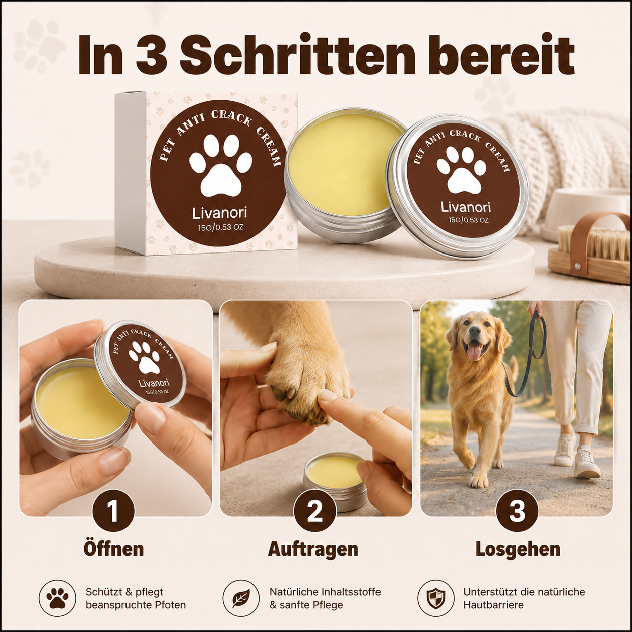 Pfoten-Schutzwachs